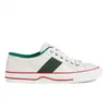 2024 Tennis 1977 Chaussures de toile Sneaker Femmes 2024 Chaussures de créateurs de luxe Plate-forme Vert et rouge Web Stripe Semelle en caoutchouc Stretch Coton Low des chaussures EU36-44