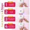 Asciuga unghie SUNUV SUN4 Lampade LED UV da 48 W Lampada per asciugatrice con display LCD Smart P oterapia Strumento per manicure artistico Regalo per donna 231020