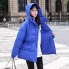 Women's Trench Coats H Women Big Pocket Loose Hooded Short Coat Jackets Autumn Winter Female Thicken Warm Parka Casual Solid Color Outwear