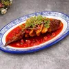 Fiori decorativi Alimenti artificiali Simulare modello di cucina cinese Piatti finti Esposizione di alimenti Vaso secco Verdure fritte piccanti in padella in A