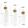 Packing Bottles Frosted Glass Dropper Bottle Essential Oil With Eye And Bamboo Lids Per Sample Vials Essence Liquid Cosmetic Drop De Dhgdq