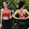 Women's Tanks Sports Bra For Women Beauty Back Underwear Fitness Outerwear Running Without Steel Ring Gather Shockproof