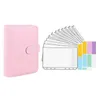 Tovagliolo da tavolo 12 pezzi Raccoglitore Budget Planner Busta per contanti con buste Tasche A6 Portafoglio per budget