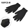 Одноразовые перчатки, 100 шт., нитриловая резина S/M/L (без латекса), защитные бытовые