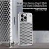 Luxe 2 in 1 uitgehold aluminium Vogue telefoonhoesje voor iPhone 15 Plus 14 13 12 Pro Max Stevig Stijlvol Volledig beschermend Warmteafvoer Metaal Geurverspreider Shell