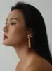 Ear Cuff 14K Gold Filled Gold Long Tessal Real Pearl Earrings Women Jewelry Party Boho T Show Gown Runway Rare Korean Japan Trendy 231019
