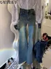 Calças de brim femininas cintura alta strass emagrecimento retro bootleg calças jeans outono design sentido nicho estiramento longo alargamento