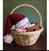 Chapeaux de fête Chapeau de noël chapeaux de père noël enfants laine douce tricot avec balle pour enfants cadeaux adultes Navidad Natal décoration de noël 231020