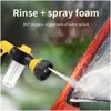 Vattenpistolen snöskum Lance Garden Watering Irrigation Car Washer Sprayer Cleaning Tool Portable Spray Sprinkler Supplies Drop Deliv