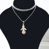 Chains Guardian Angel Series Jewelry Unique Design Trend Beautiful Natural Stone Pendants Necklaces Family&Friends Birthday Gift