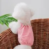 Vêtements pour chiens XS Summer Pet Dogs Vêtements Mignon Fraise Ananas Gilet Doux Pour Chiot Petit Moyen Respirant Sling Jupe Chihuahua