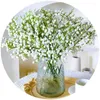 Fleurs décoratives 3/1 pièces fleur artificielle de souffle de bébé bouquet fait à la main en plastique fausse plante gypsophile arrangement floral table de maison de mariage