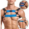 Reggiseni Jockmail Adulti Lingerie erotica In pelle Biancheria intima del sesso Abito elastico Sissy Reggiseno Bondage Harness Canotta Uomo Per Sexy Gay B3267