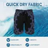 Herrbadkläder Bandanna Anpassade sommarstrandshorts dragskor Justerbar midje surfsport