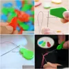 Craft Tools 2000Pcs Portable Needle Threader Guide Device Tool Easy Sewing Knitting Accessories Random Color Fast Home Garden Arts, Cr Dhyx8