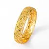 Bangle 1st Gold Color Armband Etiopiska Mellanöstern Dubai Bangles For Women Wedding Jewelry African Gifts 231020