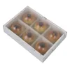 Wholesale Cookie Marble Cake Paper Packaging Boxes for Pies Muffins and Pastries with Window Just Bow No Label SN885