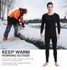 Herrens termiska underkläder Merino Wool Men Set Bas Layer 160G Lätt den första långärmad toppbotten 231019