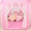 Tentes jouets Bébé jouet tente Portable pliant Prince princesse tente enfants château jouer maison enfant cadeau en plein air plage fermeture éclair tente filles cadeaux 231019