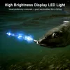 Lampes frontales 6pcs goutte profonde lumière LED pêche sous-marine étanche appât leurre lampe outils pour eau salée eau douce