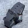Zegarek na rękę czarny zegarek mechaniczny NH70 Mężczyźni szkielet pusta tarcza 120clicks pierścień pierścienia matowa wkładka szafirowa guma