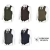 Gilets pour hommes VOBOOM Laine Tweed Gilet pour hommes Gilet à chevrons à chevrons Slim Fit Gilets de costume 007 231020