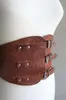 Articoli per feste Cintura larga vichinga medievale Uomo Donna Accessorio per costume Larp Rider Steampunk Antico Avvolgente Cintura in pelle Cincher in vita