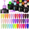 Vernis à ongles MEET ACROSS 7ml 140 couleurs Gel coloré Laser paillettes paillettes tremper UV LED Art bricolage Design vernis 231020