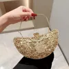 Evening Bags Handmade Luxury Dinner Bag Water Diamond Banquet Handbag Ladies Sparkling Dress Chain Shoulder Bag Evening Performance Bag 231019