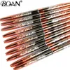 Makeup Tools BQAN Mönster Rose Gold Nail Art Brush Diamond Gradient Line Målning Borstar Naglar Kristall Akrylfoder Ritning Pen 231020