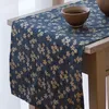 Table Runner Japanese Style Table Runner Tablecloth Decoration Cloth Table Mat for Kitchen Dinning Room Navy Blue 30*140cm TJ8692-b 231019