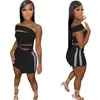 Work Dresses Europe And America Sexy Strapless Vest Striped Tight Skirt In Summer Club Party Fashion Trend Women Suit 2-piece Set