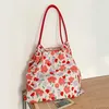 Shoulder Bags Floral Reusable Shopping Bags Large Capacity Casual Tote Handbags for Flower Printed Shoulder Bagstylishdesignerbags