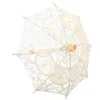 Zubehör Stickerei Sonnenschirm Eleganter Regenschirm Festival Hochzeit Pografie Prop Dekor Mädchen Braut Kostüm Zubehör Dekorative Spitze Handwerk