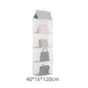 Storage Boxes Waterproof Hanging Bag Lattice Wall Shelf Accessories Handbag Dust-proof Home Wardrobe Backpack Organizer