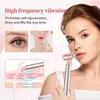 Beauty Microneedle Roller EMS Microcourrent Face Lifting Device Red Light Wand Eye Neck Massager Skin Drawning Anti Wrinkle Care Tool 231020