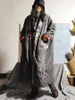 Manteau Long en duvet pour femme, ample, brodé, Patchwork, vêtements d'extérieur, Parkas Vintage rembourré, Topcoat, hiver, 2023