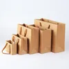 Gift Wrap 5pcs Multi-size Kraft Paper Bag Festival Gift Jewelry Wedding Party Christmas Packing Flower Boxs Shopping Handbags Supplies 231020