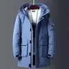 Men's Vests 2023 Top Parka Long Down Jackets Winter Men White Duck Warm Hooded Autumn Casual Black Fluffy Coat Beige Yellow Male xfewsddcg 231020