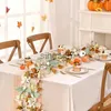 Juldekorationer hösten Garland Autumn Maple Leaf Pumpkin Berry Wreath för Halloween Pise Pise Farmhouse Wedding Christmas Thanksgiving Decoration X1020