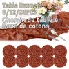 Ładownik stołowy 81224PCS Terracotta Runners Chemin de Table Cheesecloth dla gazy ślubnej 231020