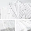 Мужская одежда для сна, полосатый атласный пижамный комплект, пижамы, одежда для сна, одежда для дома, повседневная одежда с длинными рукавами в Корейском стиле SA1417 231020