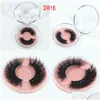 Cílios postiços 3D Mink Eye Lashes Natural Lash Extensões Artificiais para Maquiagem Logotipo Gota Entrega Saúde Beleza Olhos DHPKZ