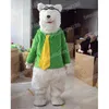 Halloween Polar bear Mascot Costumes Top Quality Cartoon Theme Character Carnival Unisex Adults Outfit Christmas Party Outfit Suit