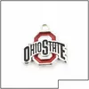 Charms Us Ncaa Football University Team Ohio State Buckeyes Dangle Charm Collier à faire soi-même Boucles d'oreilles Bracelet Bracelets Boutons Sp Jewelshops Dhsav