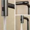 Kitchen Faucets Waterfall Temperature Digital Display Faucet Pull Out Sprayer Cold Single Hole Water Sink Mixer Wash Tap For 231019