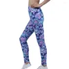 Leggings de mujer VIIANLES cintura alta fitness pétalo impresión sexy elástico streetwear poliéster leggins suaves pantalones de mujer casual