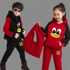 Kledingsets Sportpak voor jongens Meisjes Warme kleding Letter Kindervest Hoodies Broek Trainingspak voor kinderen Kindersportkleding 6 8 10 12 Y 231020