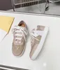 Women's Fashion Designers Formal Shoes Fashion Open Heel Leather Sewn Breathable Flat Shoes Street Show Park Student Leisure Sports Light Shoes Box matching 35-41