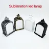 Sublimering Jul LED Lanterns eldstadslampa handhållen ljus dubbelsidig för hem- och utomhusdekorationer 1020